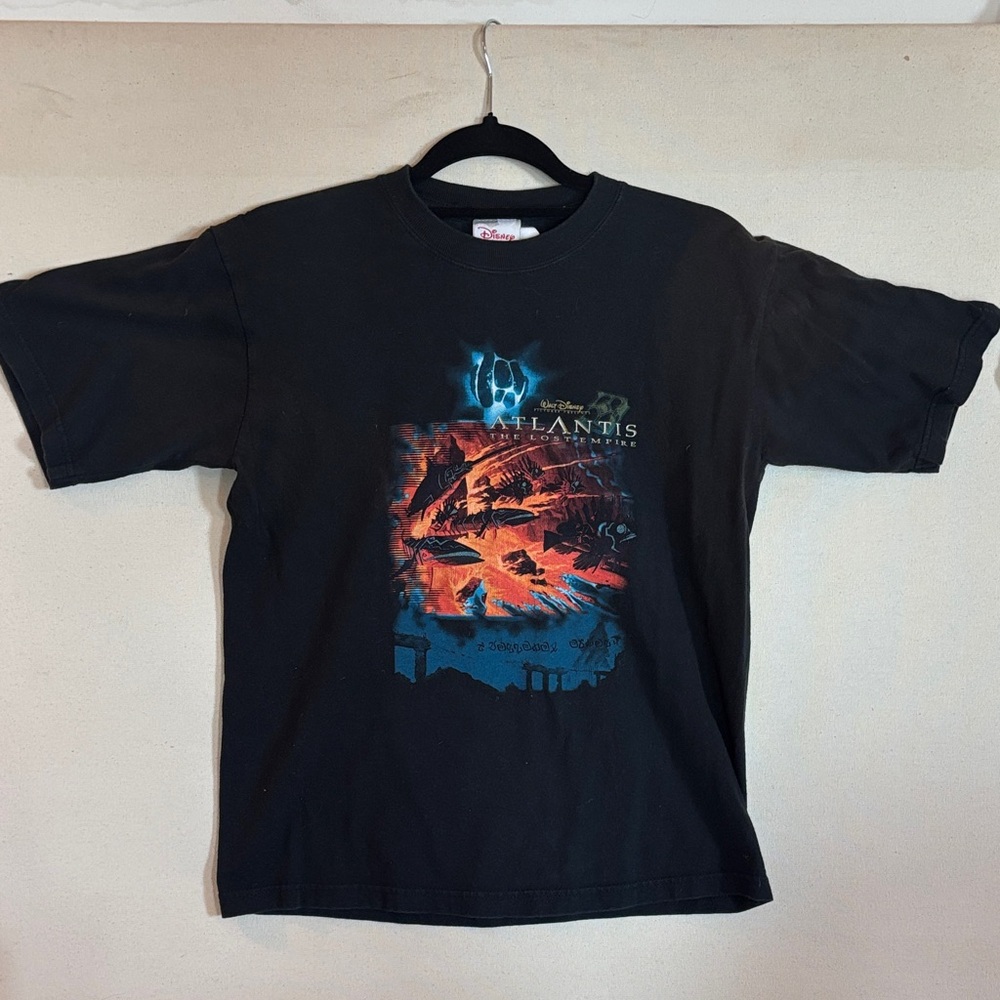 Black Graphic T-Shirt (Atlantis Y2K)